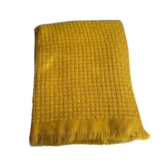 Dissa knitted Decorative Throw blanket Mustard - Picture 8 of 10